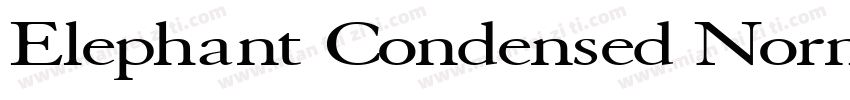 Elephant Condensed Normal字体转换